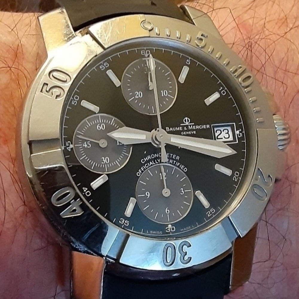 Baume & Mercier Capeland Chronograph Dive Watch COSC Certified Chronometer ⌚🌊